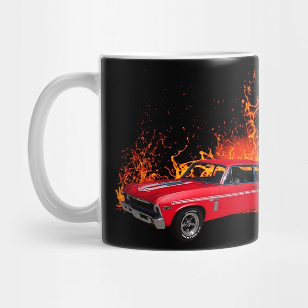 1969 Red Yenko Nova in our lava series by Permages LLC